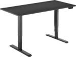 Alza Table ET1 NewGen, fekete + asztallap, 120×80 cm, laminált fekete (BUN)