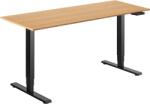 Alza Table ET1 Essential fekete + asztallap 160×80 cm bambusz (BUN)