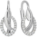 Soliter Brilio Cercei moda din aur alb cu cristale 239 001 00797 07