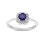 Kalace Brilio Silver Inel fermecător din argint cu safir R-FS-5658S 58 mm