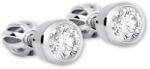 Soliter Brilio Silver Cercei de argint cu cristal clar 438 001 01163 04