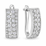 Soliter Brilio Silver Cercei de lux din argint 436 001 00500 04