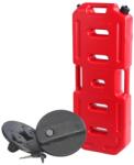 EMD4X4 Pachet Suport și Canistră de 20L, 33.5 x 10 x 87 cm, din plastic cu supapă de aerisire și furtun flexibil de turnare inclus, roșu, Emd4x4 (CAN-20L-SET)