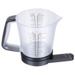 Kinghoff Cântar de bucătărie cu cană gradată Kinghoff KH 1829, 1, 5 l, până la 5 kg, TARA, oprire automată, negru (KH 1829) Cantare de bucatarie