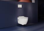 ISVEA Vas wc suspendat cu functie de bideu, alb lucios, vortex, Isvea Sentimenti Due (10ARS1034I)