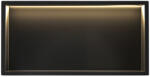 Rea Raft baie incastrat in perete 30x60 cm, negru mat, cu LED, Rea (REA-08541)