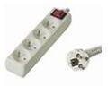 PremiumCord Prelungitor 230V, 5m, 4 prize + comutator PP4K-05