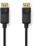Nedis ccgl38010bk20 displayport 2.1 kábel, 8k@60hz, aranyozott csatlakozók, 2m CCGL38010BK20 (CCGL38010BK20)