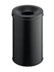 DURABLE Coș de gunoi din oțel ignifug 30 ℓ negru Cos de gunoi