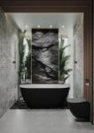 Coloana Cada freestanding compozit Coloana Greenland 168x80.5 cm negru lucios (2000000013473)