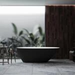 Coloana Cada freestanding compozit Coloana Melbourne 168.5x76 cm negru mat (2100000020638)