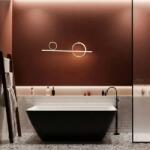 Coloana Cada freestanding compozit Coloana Island 169x80 cm negru mat (2100000024377)