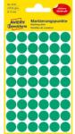 Avery-Zweckform Etichete, rotunde, diametru: 12 mm, AVERY ZWECKFORM, verzi, 270 etichete/pachet, 5 coli