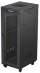 Lanberg FF01-6832-23BL 19" 32U SZÉL: 600mm MÉLY: 800mm MAG: 1676mm lapraszerelt LCD hálós fémajtós fekete álló rack szekrény (FF01-6832-23BL) - pepita
