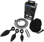 Bathmate Anal Training Plugs Vibe - set de dopuri anale vibratoare pentru antrenament (negru) (5060140209140)