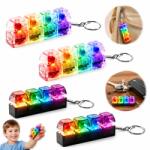  Mechanikus billentyűzet Led kattintás anti-stressz kulcstartó Fidget Switch Kliker (6974812508747)