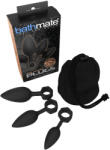Bathmate Anal Training Plugs - set de dopuri anale (negru)