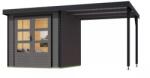 Karibu hibrid kerti ház KARIBU JUPITER 3B (12361) terragrau / antracit + menedék 219 cm (LG4986)