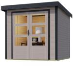 Karibu hibrid kerti ház KARIBU JUPITER 3D (12299) világosszürke / antracit (LG4992)