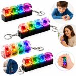  4db Led billentyűzet kulcstartó Anti-stressz kattintás Fidget Switch Kliker (6974812508693)
