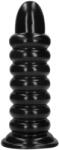 Ouch! Spiral Force - csavart anál plug (fekete) - 23, 5 cm - szexshop