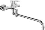 Mereo Mereo, Mereo Fali keverőcsaptelep lakásba, Pego, 150 mm, csőkar ø 18 mm - 330 mm, tartozékok nélkül, MER-CB60205P (MER-CB60205P)