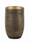 NDT Le Havre 20-02ZG / Black/Gold kerámia kaspó 20 cm