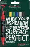 Faber-Castell Akril marker Faber-Castell Multimark kétvégű készlet 6db-os alapszinek 1-1, 2 mm / 2-3 mm (FC186003)