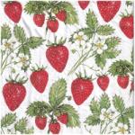 IHR Decoupage szalvéta 33x33cm Delicious Strawberry eper 1db (845100)