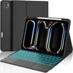 SENGBIRCH iPad Pro 11" (M4) 2024 billentyűzetes tok, francia AZERTY, trackpad, háttérvilágítás - fekete