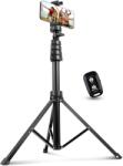 Aureday telefon és kamera tripod távirányítóval - 157 cm - fekete