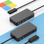 Rocketek 12 az 1-ben Surface dokkoló 3 monitor Dupla HDMI VGA táppal kompatibilis Pro 11 X 10 9 8 7 6 5 4 3 Laptop 7 6 5 4 3 2 1 Book Go
