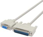 KANGPING DB9-DB25 Átalakító Kábel - RS232 Null Modem Soros Nyomtató Kábel PC, Mac, Linux Eszközökhöz - Adatátviteli Kommunikációs Kábel (1, 5