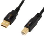 AmazonBasics USB 2.0 nyomtatókábel A-B típus aranyozott - fekete - 3 m