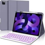 IVEOPPE iPad Air/Pro Bluetooth billentyűzet tok - olasz kiosztás, lila