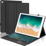 WAVATA iPad Pro 12, 9" (1-2. generáció) Bluetooth billentyűzettok touchpaddal - fekete