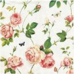 IHR Decoupage szalvéta 33x33cm New Rambling Rose rózsa 1db (724060)