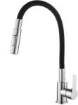 Gamma Flex 4000 konyhai csaptelep fekete-króm, beépíthető (BFX-4000CH)