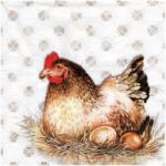 IHR Decoupage szalvéta 33x33cm Jenny Hen tyúk 1db (1031039)