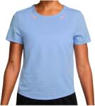 Nike Дамска тениска Nike Women's Aeroswift Dri-Fit ADV Top S/S Running shirt - Aluminum / Atomic Pink (916-7763-0114)