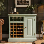 ATELIER 49 Mobilier mic pentru bar din lemn masiv de brad, 90 x 41 x 90 cm (ATE49-SZ-E-PS579) Suport sticla vin