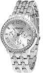 Geneva Ceas dama Quartz, Geneva Crystal Argintiu Ceas