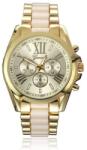Geneva Ceas dama Quartz, Geneva Stylish, Auriu cu Crem Ceas