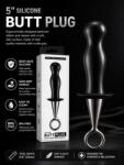 NMC Dop Anal din Silicon 13.75 cm Inserabil, Silicon Premium, Negru