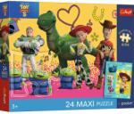 Trefl Puzzle Trefl 24 Maxi Premium Plus Kids Toy Story 5 Si Prietenii Cu Poster (14394) - etoys Puzzle