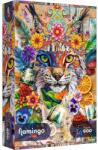 Trefl Puzzle Trefl 600 Flamingo Colaj De Inspiratie (12202) Puzzle