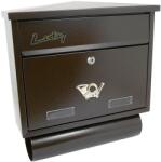Damech Cutie postala, cu loc pentru ziar, maro, format C4, 39x12x41 cm, Damech (SD4TM) - edanco