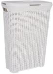 Curver Cos de rufe Curver din plastic crem, cu capac si 2 manere, 40 L (2211373)