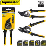 Topmaster Professional Foarfeca de tabla pentru taiere pe stanga 190 mm, ranforsata, Topmaster (370723) Cleste