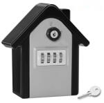 Arvada Cutie Securizata pentru Chei Arvada Homes, Caseta Exterior cu Cod Mecanic din 4 Cifre, Rezistenta la Intemperii si Waterproof, Material Aliaj de Zinc, Dimensiuni 15 x 13.5 x 5.5 cm, negru/gri (sid997)